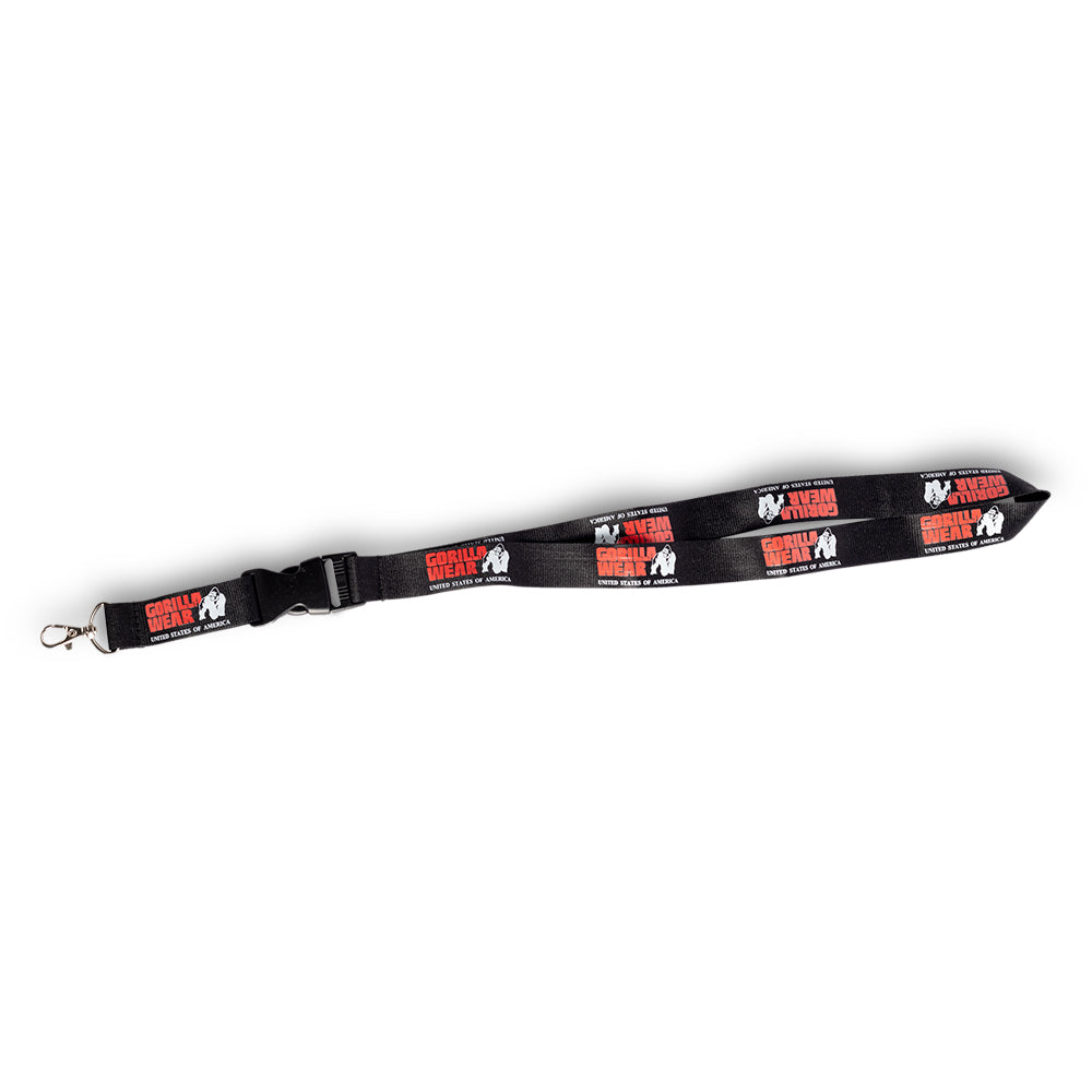 Eloy Lanyard Keychain - Black/Red