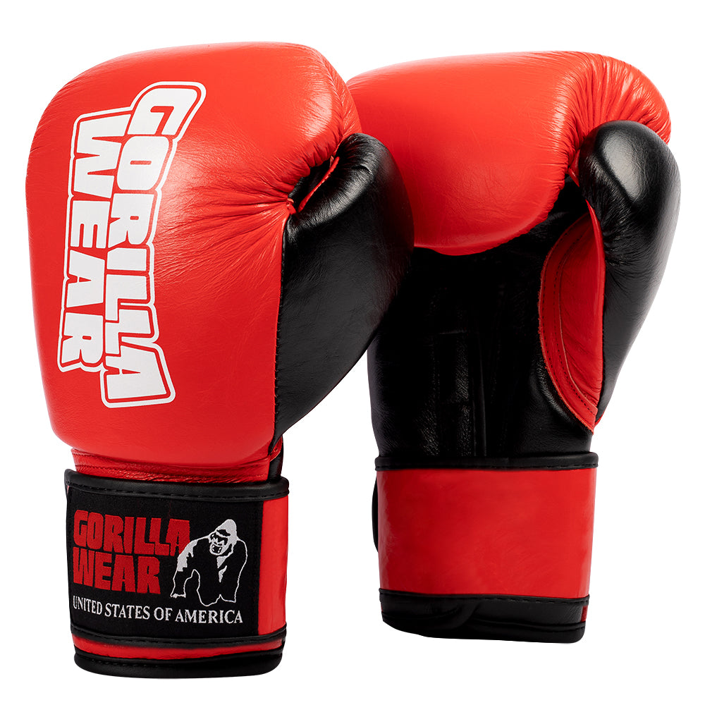 Ashton Pro Boxing Gloves Red/Black