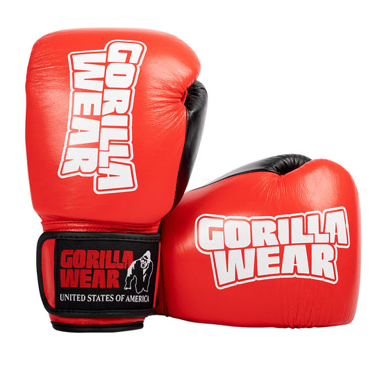 Ashton Pro Boxing Gloves Red/Black