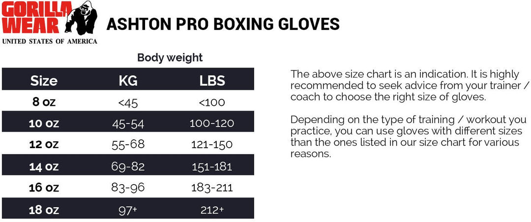 Ashton Pro Boxing Gloves Red/Black