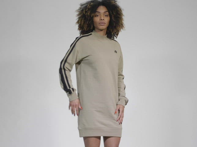 Isabella Sweatshirt Dress - Beige
