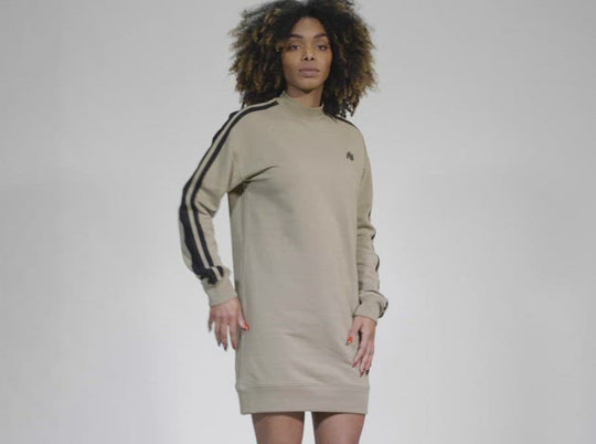 Isabella Sweatshirt Dress - Beige