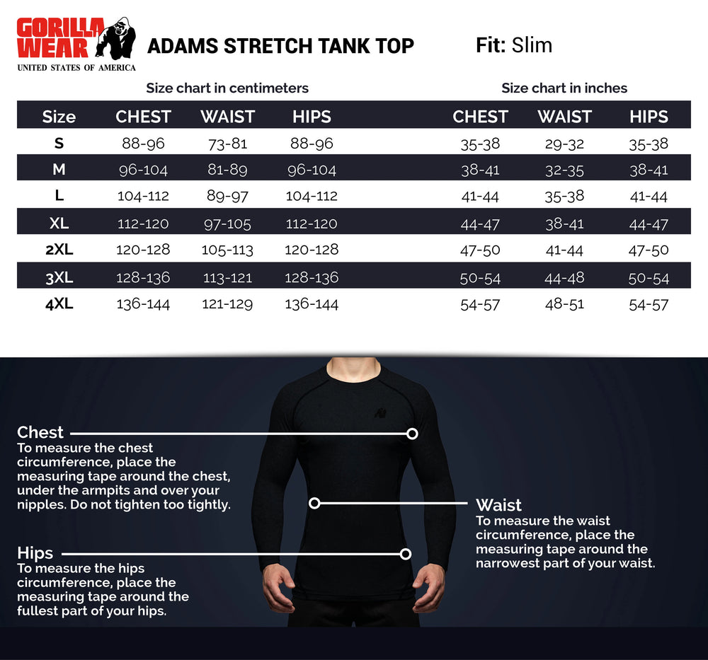 Adams stretch tank top Black